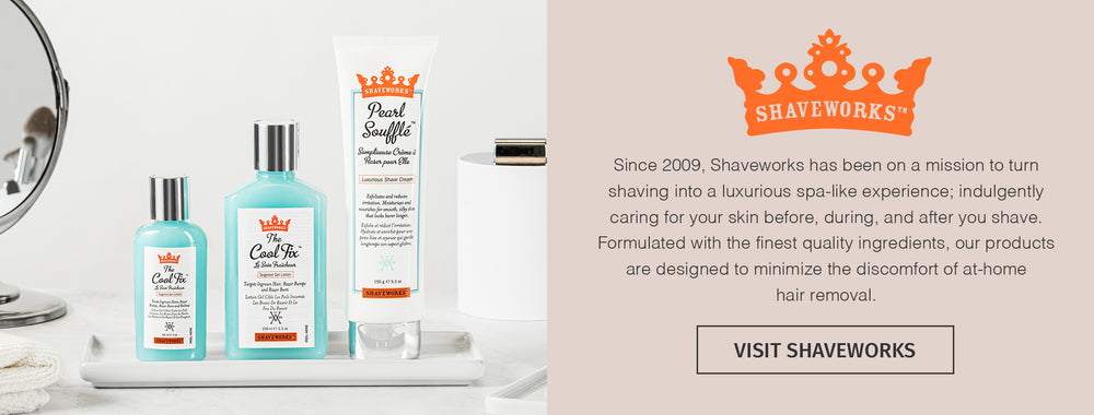 Since 2009, Shaveworks has been on a mission to turn shaving into a luxurious spa-like experience; indulgently caring for your skin before, during, and after you shave.  Formulated with the finest quality ingredients, our products are designed to minimize